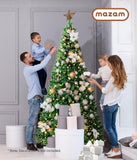 *FREE NATIONWIDE SHIPPING*Mazam Christmas Tree 6FT/7FT/8FT Green with LED lights