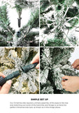 *FREE NATIONWIDE SHIPPING*Mazam Christmas Tree 6FT/ 7FT Snow Flocked Green