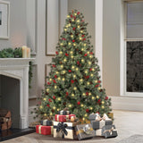 *FREE NATIONWIDE SHIPPING*Mazam LED Christmas Tree 6FT/7FT Decorations Green with Ornaments