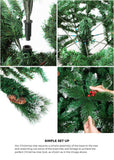 *FREE NATIONWIDE SHIPPING* Mazam Christmas Trees 6FT/7FT/8FT Decorations Green White Snowy