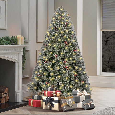 *FREE NATIONWIDE SHIPPING* Mazam LED Christmas Tree 6FT/7FT Decorations with Ornaments