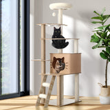 Alopet Cat Tree Wood Scratcher Condo Detachable House