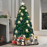 *FREE NATIONWIDE SHIPPING* Mazam Christmas Tree 1.8M 6FT Fibre Optics Green with LED lights