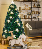 *FREE NATIONWIDE SHIPPING* Mazam Christmas Tree 1.8M 6FT Fibre Optics Green with LED lights