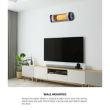 Vevare Electric Strip Infrared Heater Radiant 1500W Remote