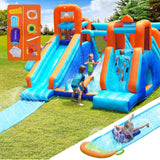 AirMyFun Inflatable Water Slide Castle with 12 Play Zones