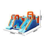 AirMyFun Inflatable Water Slide Castle with 12 Play Zones