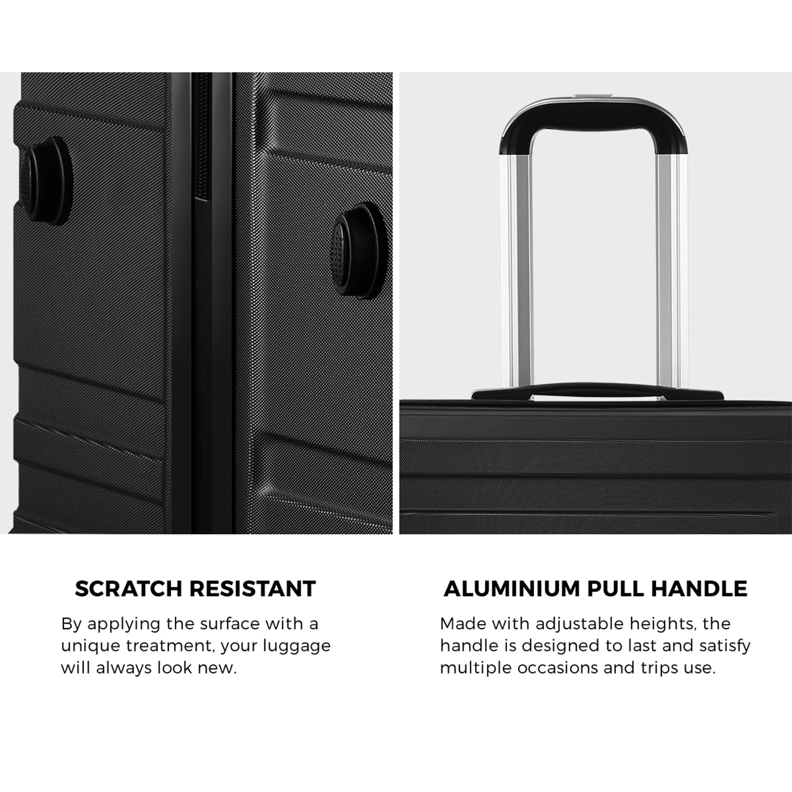 Mazam 28" Luggage Set TSA Lock Hard Case Black