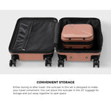Mazam 2PCS Luggage Set TSA Lock Hard Case Pink