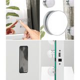 Oikiture Bluetooth Hollywood Makeup Mirrors with LED 80x62cm