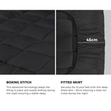 Bedra Mattress Topper Pillow Top 1000GSM Microfiber Single/Double/Queen/King SIZE