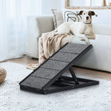 Alopet Dog Pet Ramp Adjustable Height Foldable 70cm Black