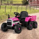 Mazam Kids Ride On Car Tractor 12V Toys Remote Control Pink