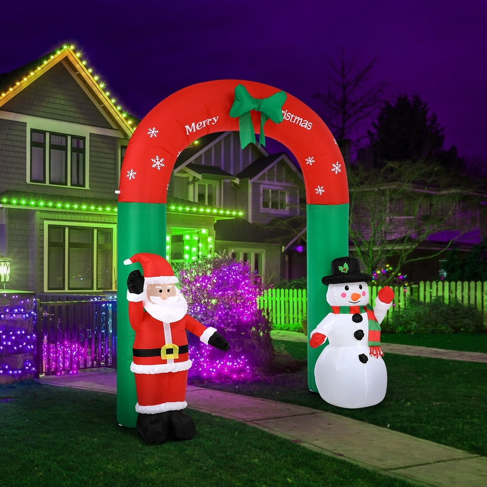 *FREE NATIONWIDE SHIPPING* Mazam Christmas Archway Inflatable with LED Lights