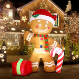 *FREE NATIONWIDE SHIPPING*Mazam Christmas Inflatable Gingerbread Man with LED Lights