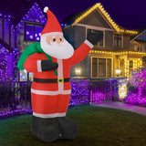 *FREE NATIONWIDE SHIPPING*Mazam Christmas Santa Claus Inflatable with LED Lights