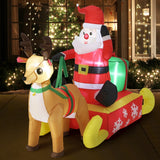 *FREE NATIONWIDE SHIPPING*Mazam Christmas Santa Claus with Sleighride Inflatable