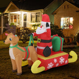 *FREE NATIONWIDE SHIPPING*Mazam Christmas Santa Claus with Sleighride Inflatable